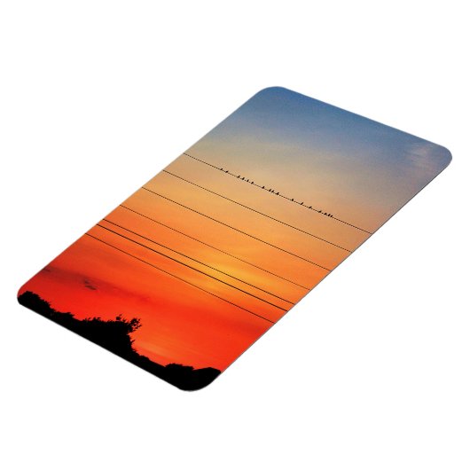 サンセットローストファインアート写真 マグネット (左側)