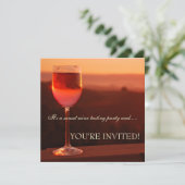 サンセットワインテイスティングへの招待 招待状 (スタンド正面)
