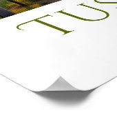 サンセットヴィネヤールパーソナライズされた ポスター (角)