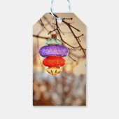 サンセットヴィンテージクリスマスオーナメントギフトラベル ギフトタグ (裏面)