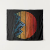 サンセットヴィンテージ山 タペストリー (正面(横))