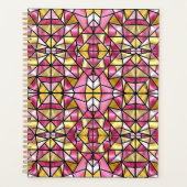 サンセット万華鏡のように千変万化するパターン プランナー手帳 (正面)