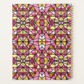 サンセット万華鏡のように千変万化するパターン プランナー手帳 (裏面)