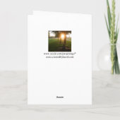 サンセット付き共感書デザイン カード (裏面)
