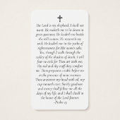 サンセット写真記念祈りの言葉カード (裏面)