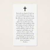 サンセット写真記念祈りの言葉カード (裏面)