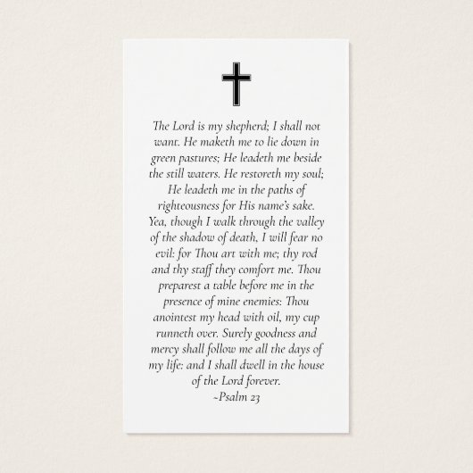 サンセット写真記念祈りの言葉カード (裏面)