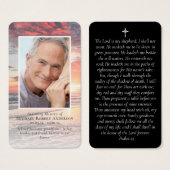 サンセット写真記念祈りの言葉カード (正面&裏面)