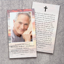 サンセット写真記念祈りの言葉カード