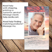 サンセット写真記念祈りの言葉カード