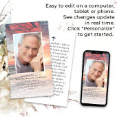 サンセット写真記念祈りの言葉カード