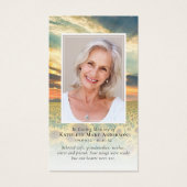 サンセット写真記念祈りの言葉カード (正面)