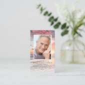 サンセット写真記念祈りの言葉カード コーリングカード (スタンド正面)