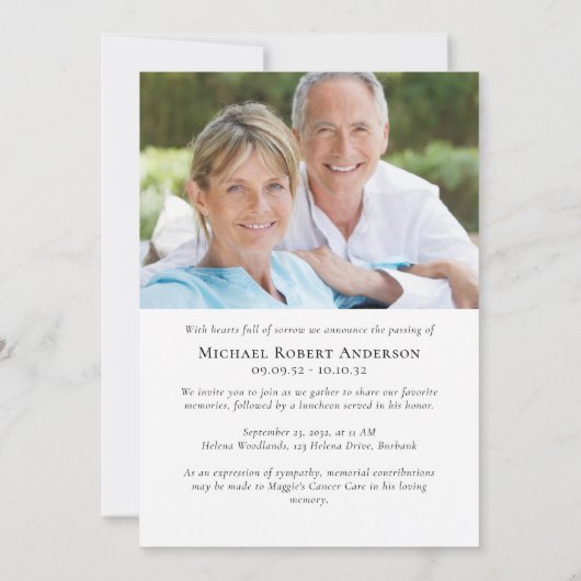 サンセット写真追悼会 案内状 (裏面)