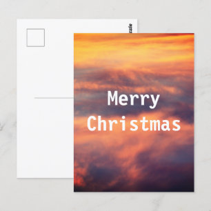 サンセット写真風光明媚な写真メリークリスマス ポストカード