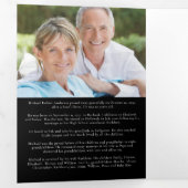 サンセット写真6ページのメモリアル・オーダー 三つ折り招待状 (内部最初)