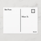 サンセット写真「I 恋しく思 YOU」ことわざハイポストカード ポストカード (裏面)