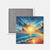 サンセット冷蔵庫用マグネット マグネット (正面/裏面)