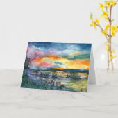 サンセット勉強#2 カード (黄色い花)