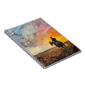 サンセット反射カウボーイノートブック ノートブック (右側)
