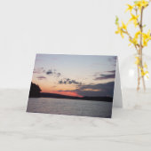 サンセット同情カード カード (黄色い花)