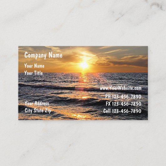 サンセット名刺 名刺 (正面)