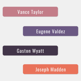 サンセット夏のカラーパレット防水名ラベル ラベル