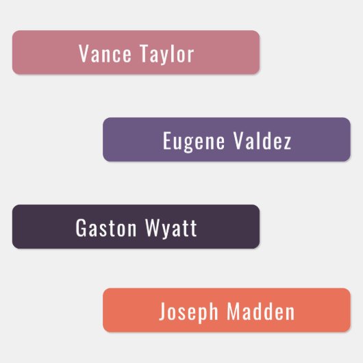 サンセット夏のカラーパレット防水名ラベル ラベル (グループ)