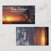 サンセット夕べスカイズビジネスカード 名刺 (正面/裏面)