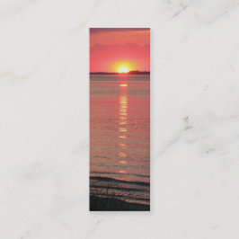 サンセット夕暮れブックマーク/名刺 スキニー名刺