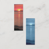 サンセット夕暮れブックマーク/名刺 スキニー名刺 (正面/裏面)