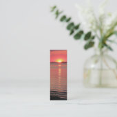 サンセット夕暮れブックマーク/名刺 スキニー名刺 (スタンド正面)