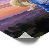 サンセット女性のカーボーイ ポスター (角)