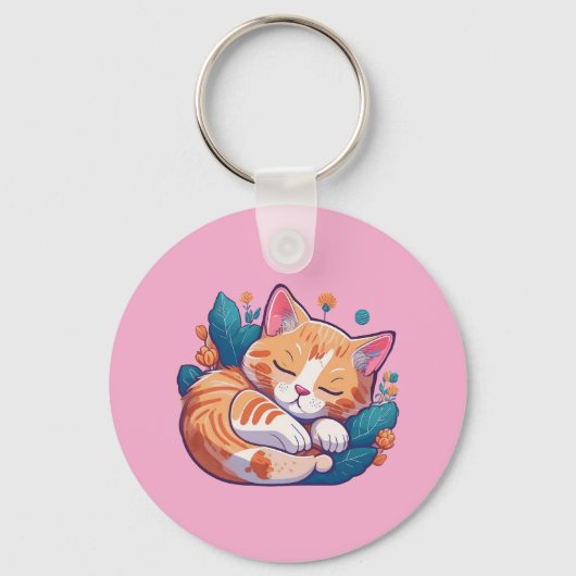 サンセット子猫 キーホルダー (正面)