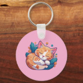 サンセット子猫 キーホルダー (正面)