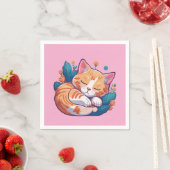 サンセット子猫 スタンダードカクテルナプキン (インサイチュ)