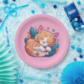 サンセット子猫 ペーパープレート (パーティー)