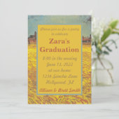 サンセット小麦フィールズ卒業招待状 招待状 (スタンド正面)