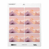 サンセット山脈 ラベル (フルシート)