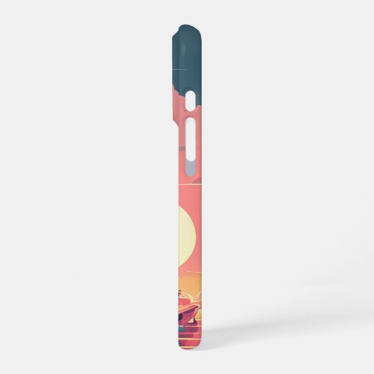 サンセット帆船の旅(S) _iphone case iPhoneケース (左側面)