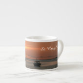 サンセット帆船海トロピカルパーソナライズ エスプレッソカップ (正面右)