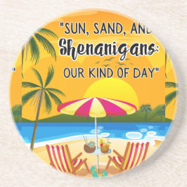 サンセット引用文アットザビーチ コースター