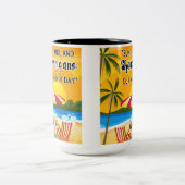 サンセット引用文アットザビーチ ツートーンマグカップ (中央)