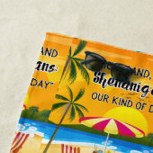 サンセット引用文アットザビーチ ビーチタオル (インサイチュ)