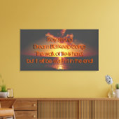 サンセット引用文オーバーザ海 キャンバスプリント (インサイチュ (リビング))