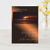 サンセット悔やみや弔慰フレームカード カード (黄色い花)