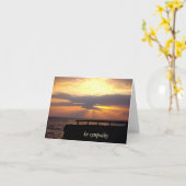 サンセット悔やみや弔慰 カード (黄色い花)