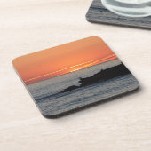 サンセット懸命プラスチックコースター – 6のセット コースター (左側)