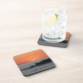 サンセット懸命プラスチックコースター – 6のセット コースター (右側)