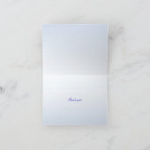 サンセット抽象芸術ありがとう サンキューカード (内部)